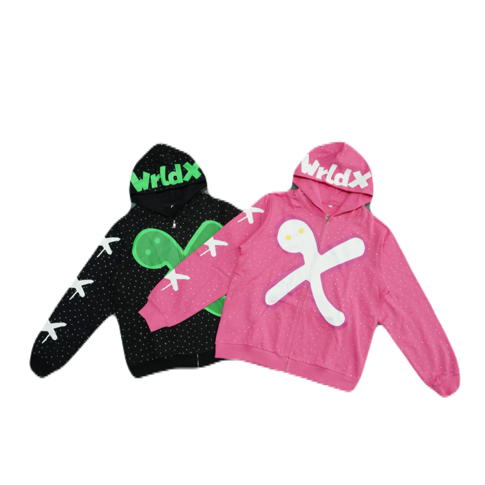 Pink&Black Zip up