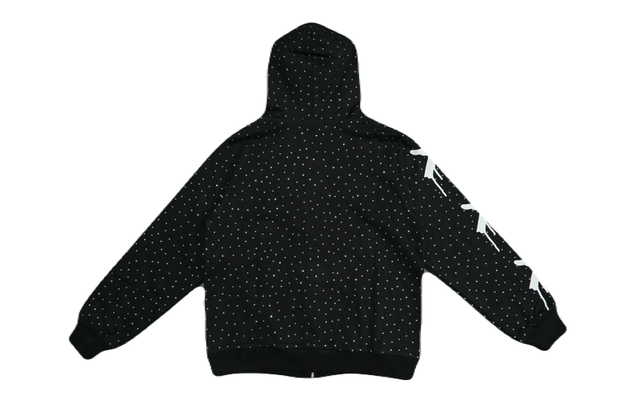 Black "X" Zip Up
